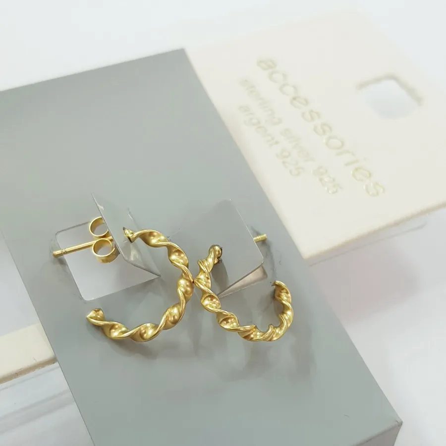 گوشواره حلقه نقره 925