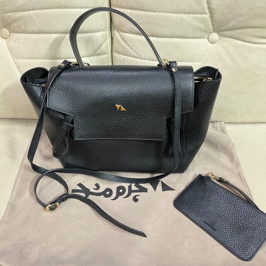 کیف بزرگ چرم مشهد مشکی