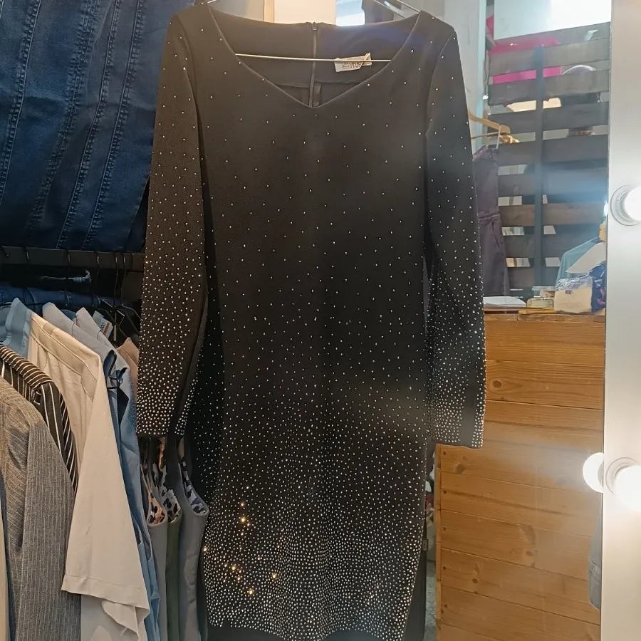 پیرهن آستین بلند نگینی