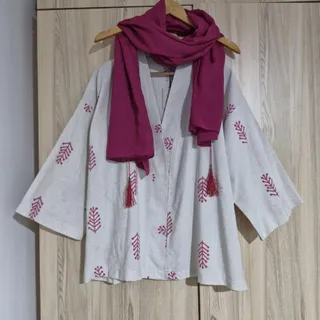 مانتو لینن و شال