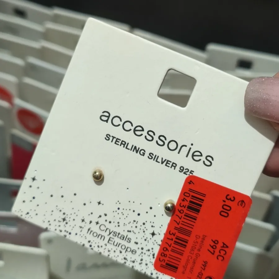 گوشواره نقره آبکاری طلا