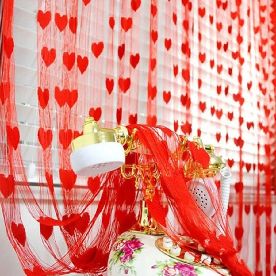 پرده طرح قلب