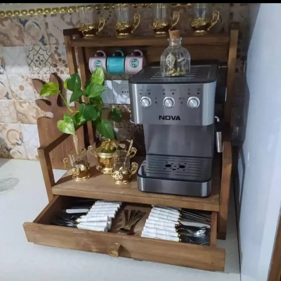 دکوری قهوه ساز و جا قاشقی