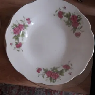 6 عدد بشقاب ته گود گل سرخ