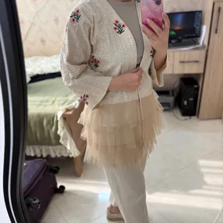 مانتو و شلوار لینن