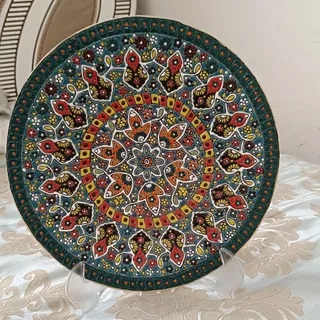 بشقاب مینا کاری