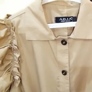 مانتو کرمی بلند مدل عروسک