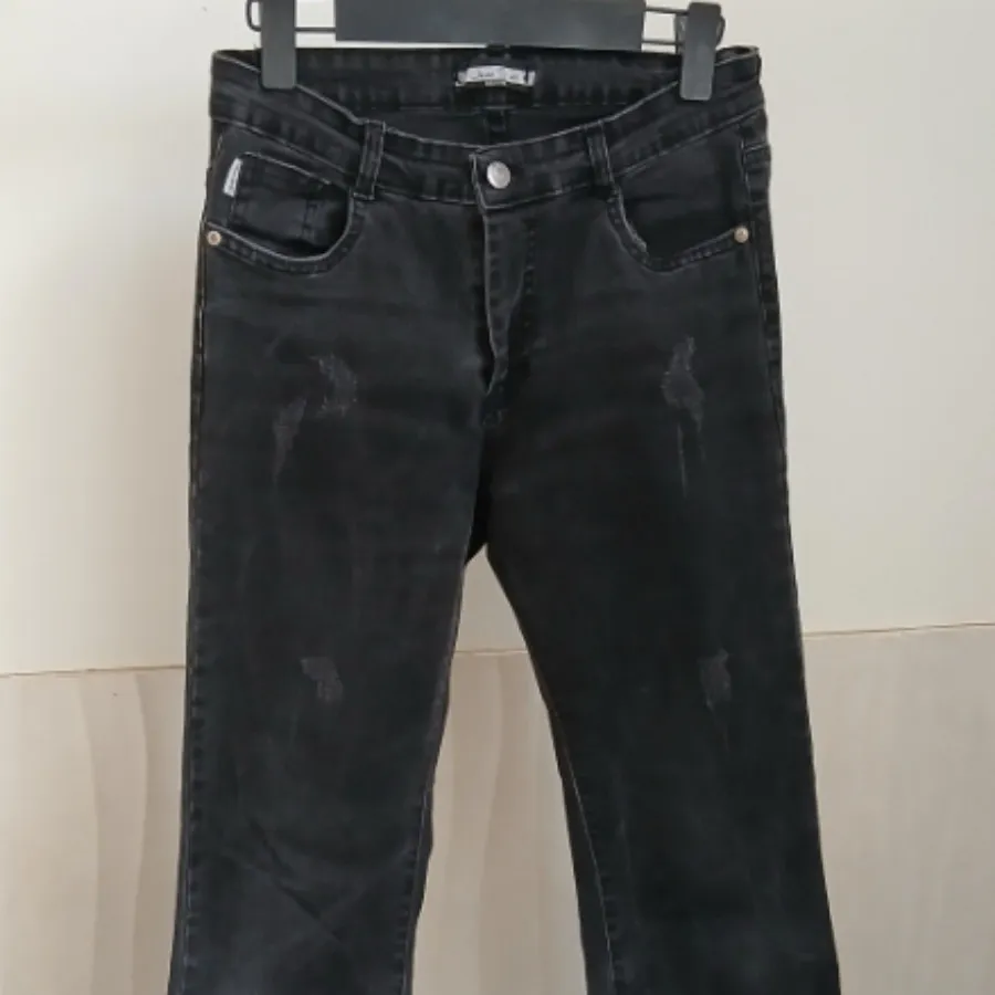 شلوار جین زغالی بوت کات