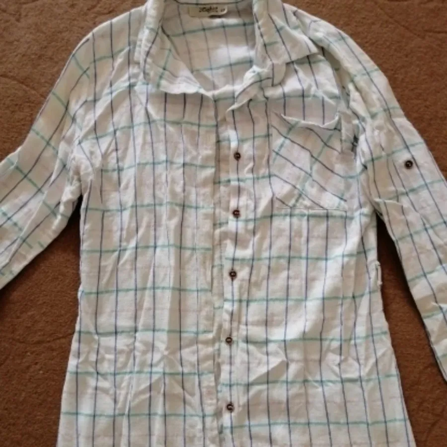 مانتو شومیزی چهارخونه نخی