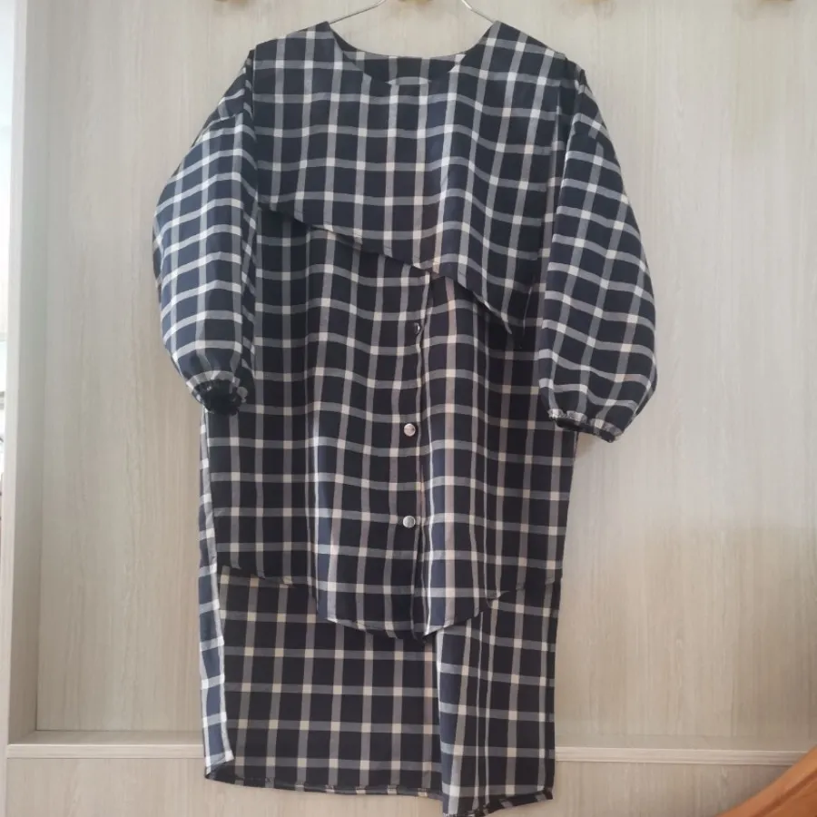 لباس مانتویی سرمه ای