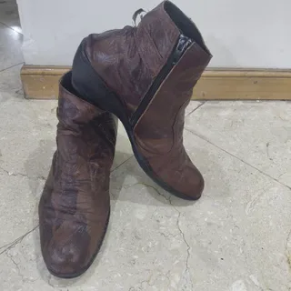 نیم بوت چرم ترک اصل