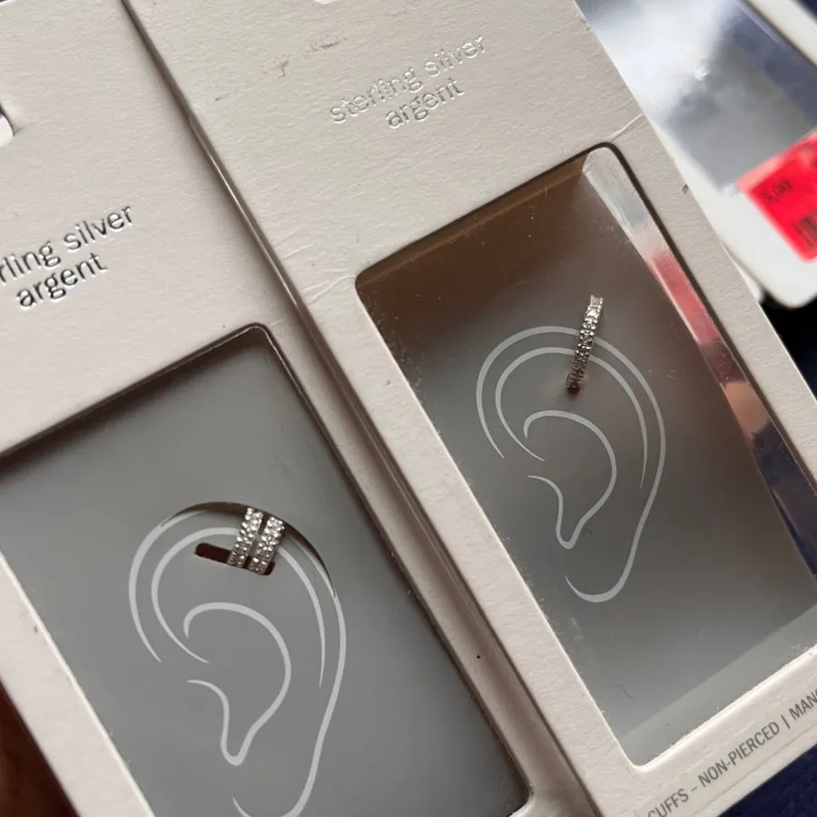 گوشواره ایرکاف نقره نگینی