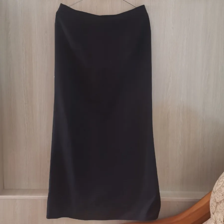 دامن مشکی کتان راسته