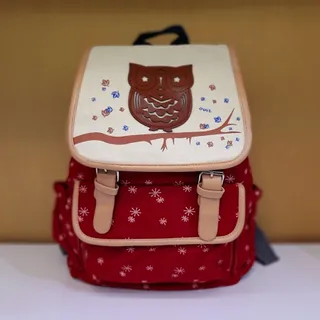 کوله پشتی جغدی قرمز