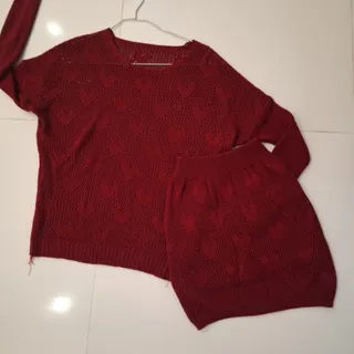 ست بافتنی دخترانه