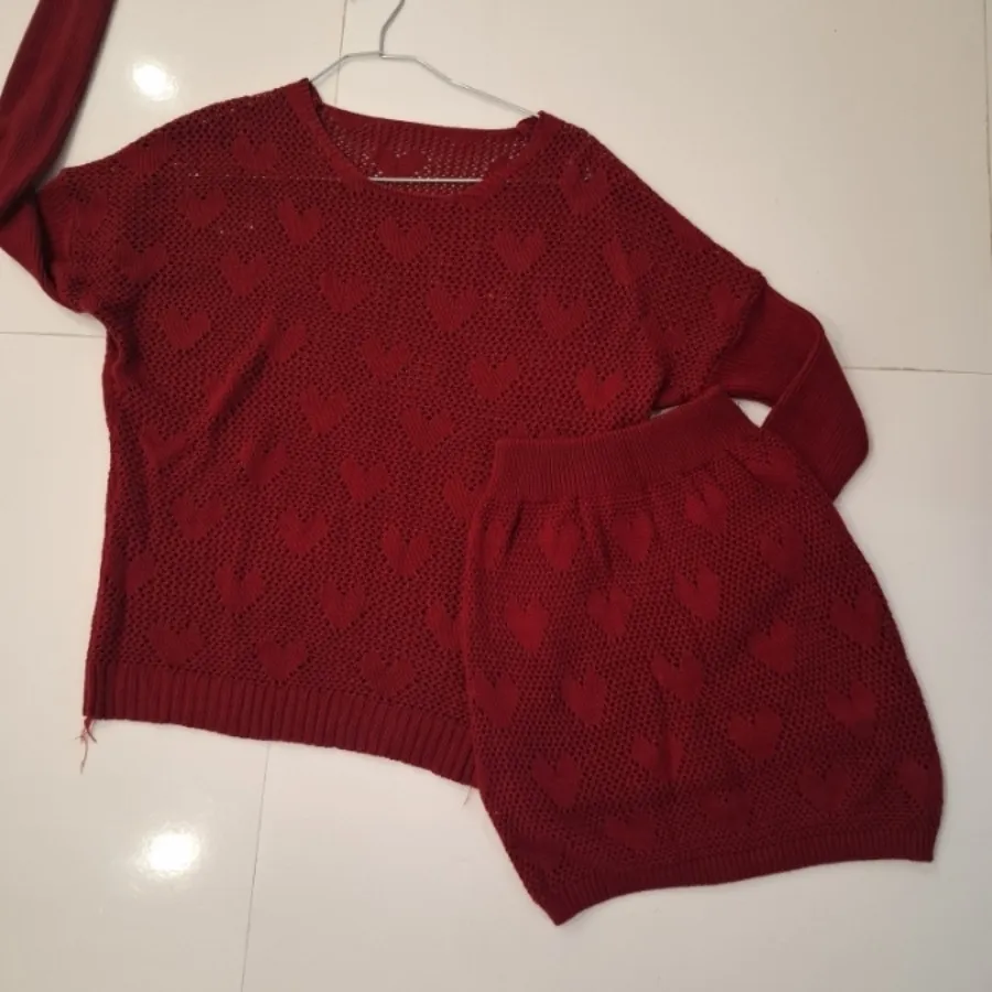 ست بافتنی دخترانه