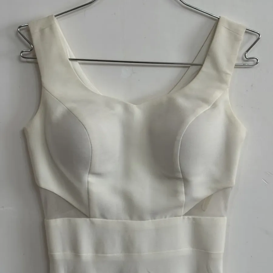 پبراهن مجلسی سفید کوتاه