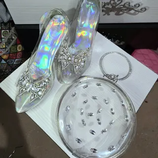 ست کیف وکفش مجلسی سیندرلا