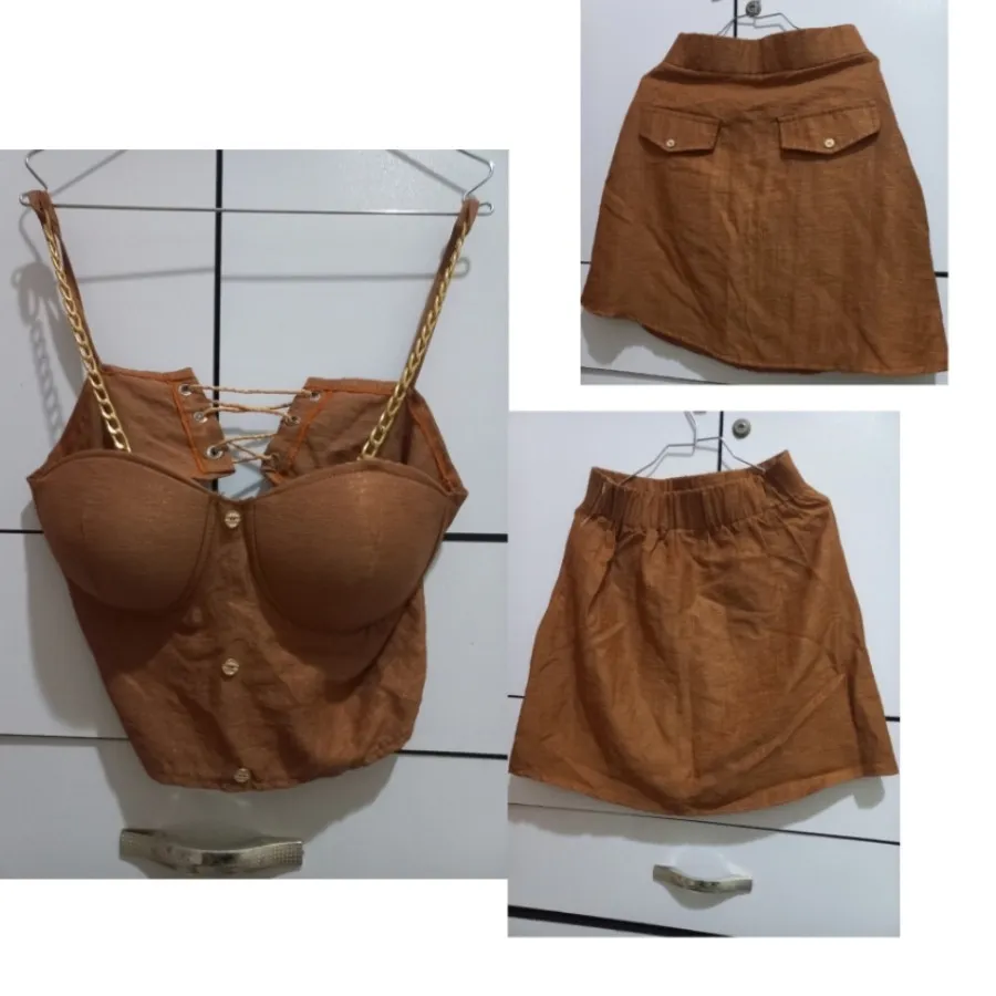 ست کراپ دامن شیک دخترونه