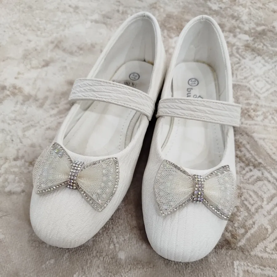 کفش سفید دخترانه