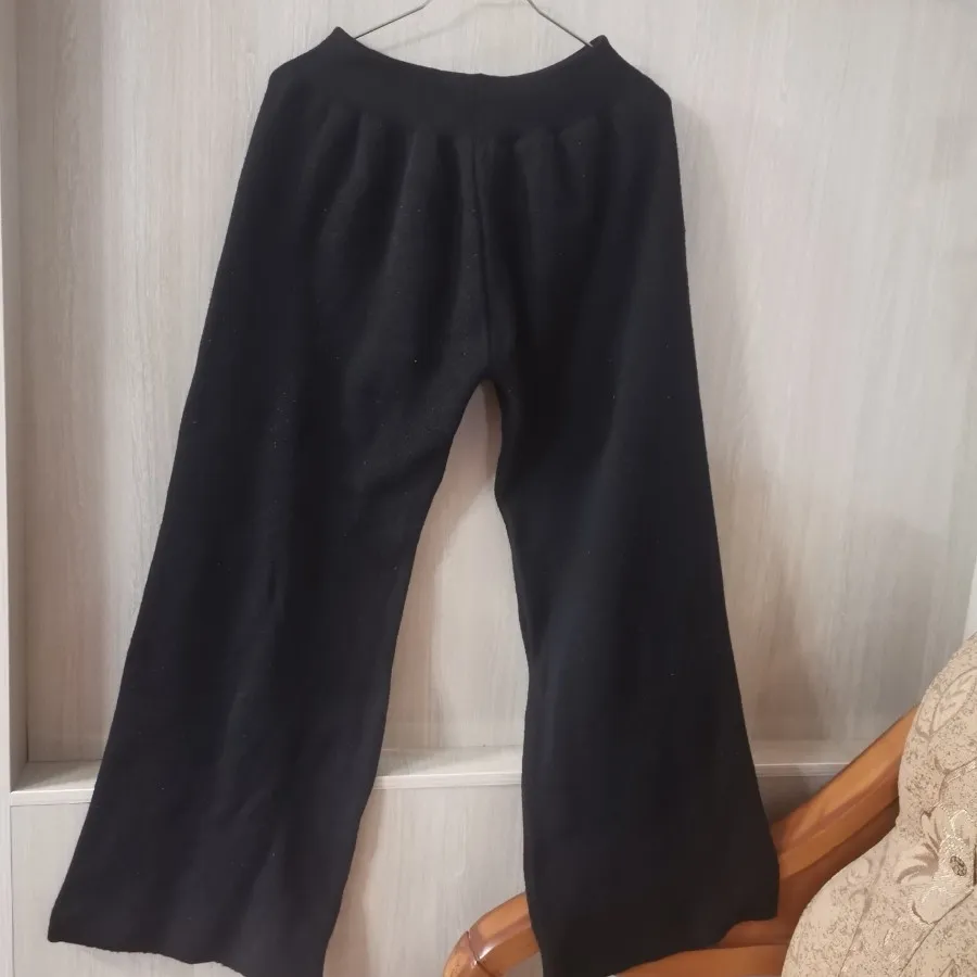 شلوار بافت مشکی ترند