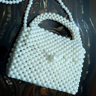 کیف مرواریدی دستبافت