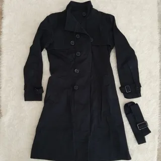 مانتو کتان یقه ایستاده