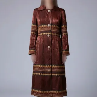 مانتو مجلسی گلدوزی شده