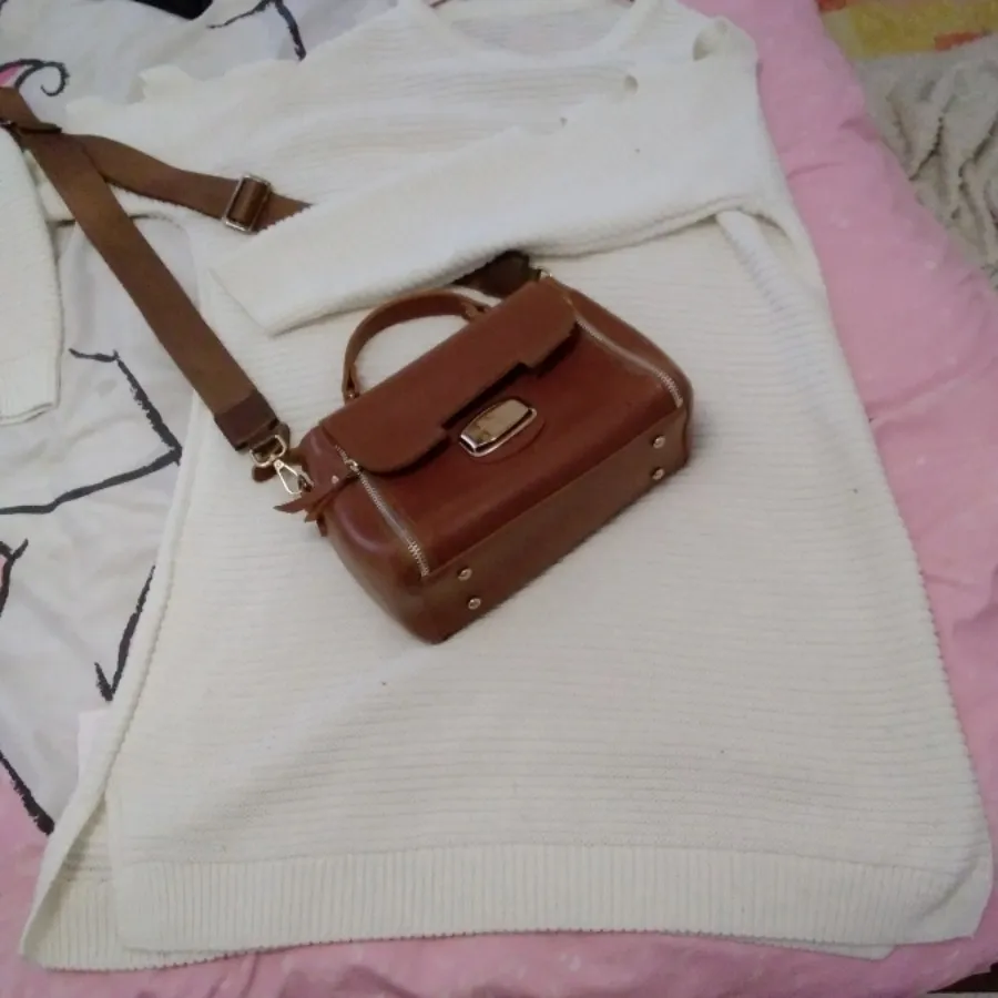 پیراهن ترک بافت با ست کیف