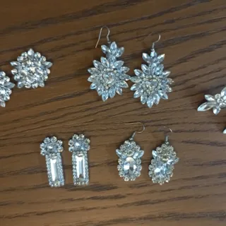 انواع گوشواره تمام سنگ