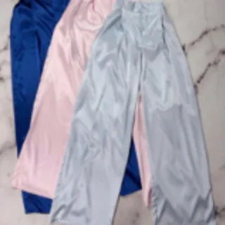 شلوار ساتن نیم بگ