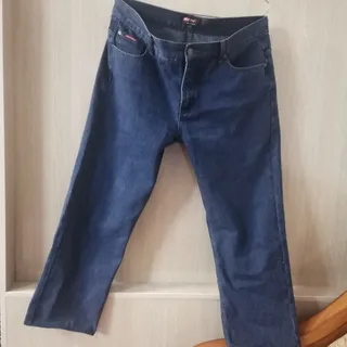 شلوار جین آبی ضخیم راسته