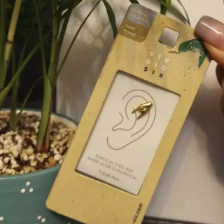 پیرسینگ گوش نقره