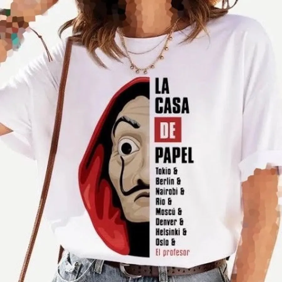 تیشرت لانگ نخی