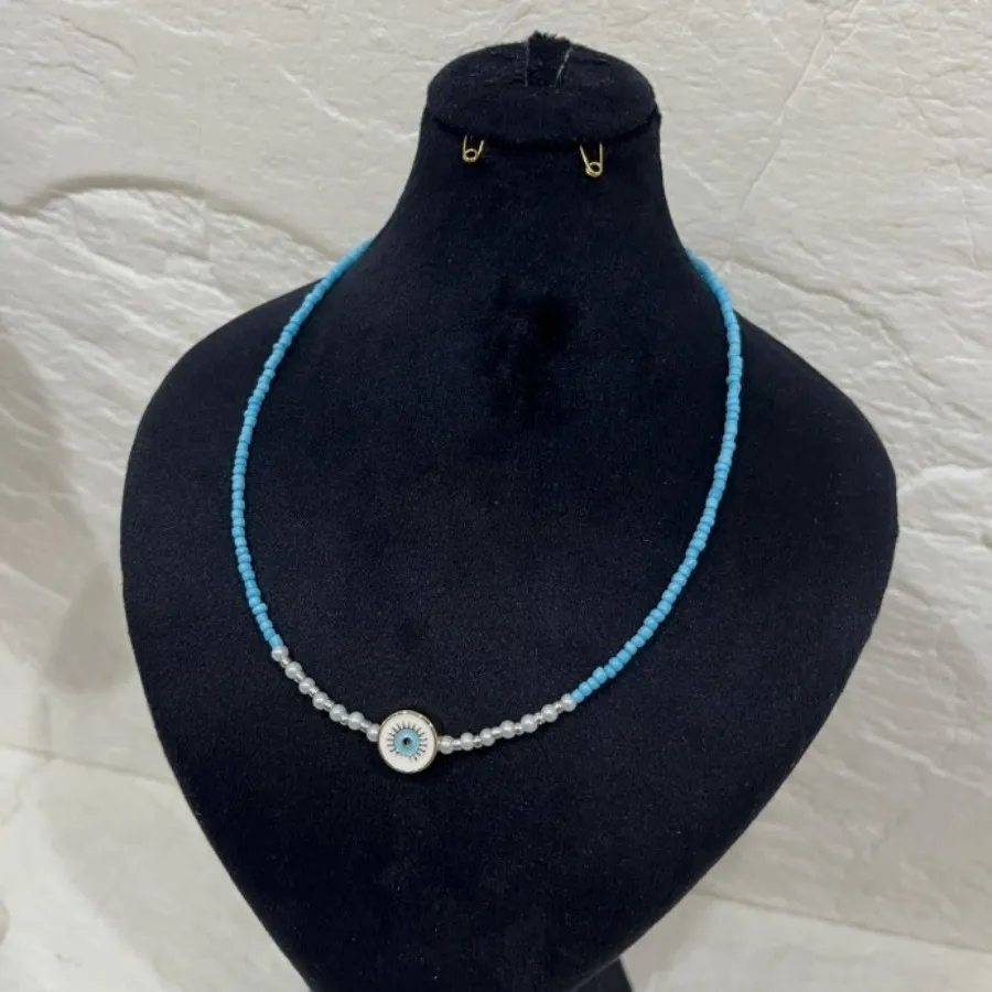 گردنبندچشم نظر با منجوق