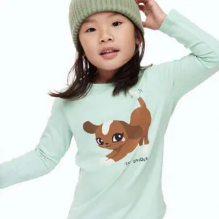 بلوز نخی آستین بلند h&m