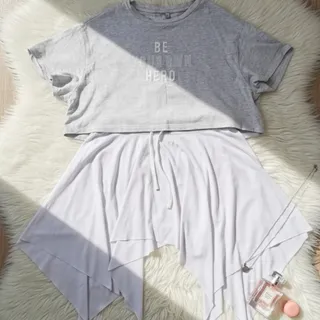 ست کراپ و دامن