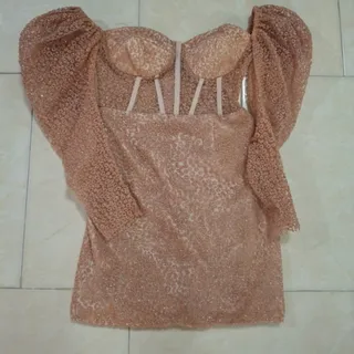 پیراهن عروسکی آستین پفی