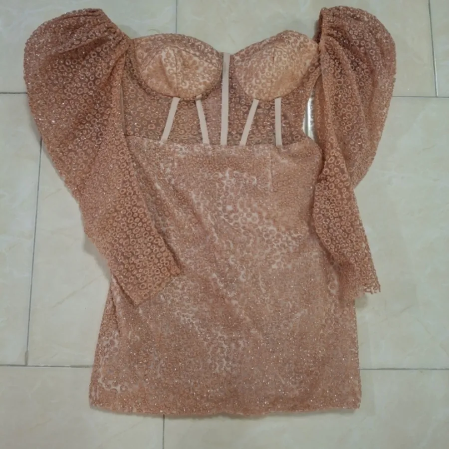 پیراهن عروسکی آستین پفی