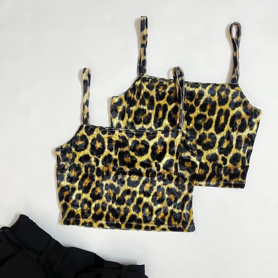 کراپ تاپ مخمل کبریتی