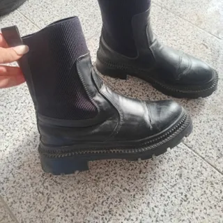 بوت مشکی ساق کشی