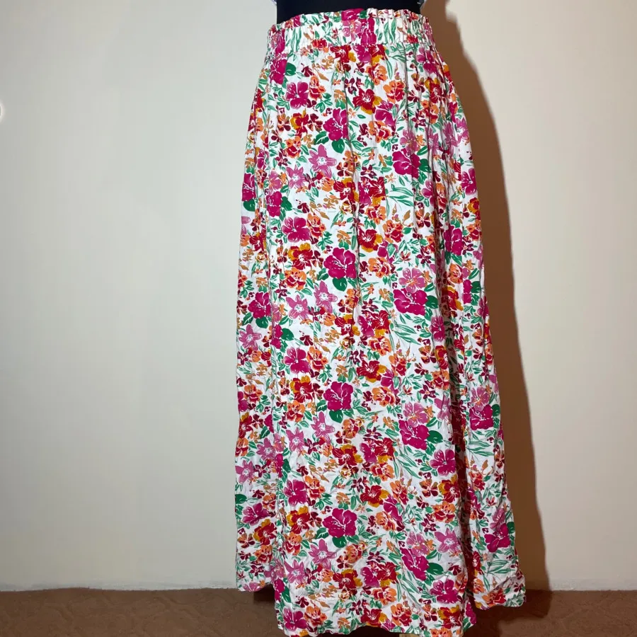 دامن نخی گل گلی