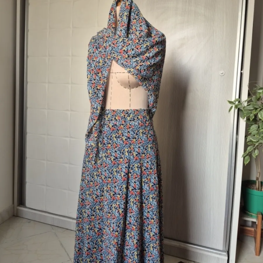 ست دامن و روسری