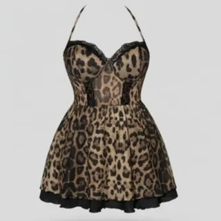 لباس خواب پلنگی پیراهنی