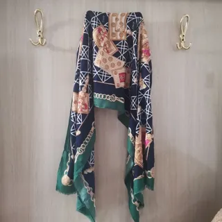 شال سرمه ای سبز دیور