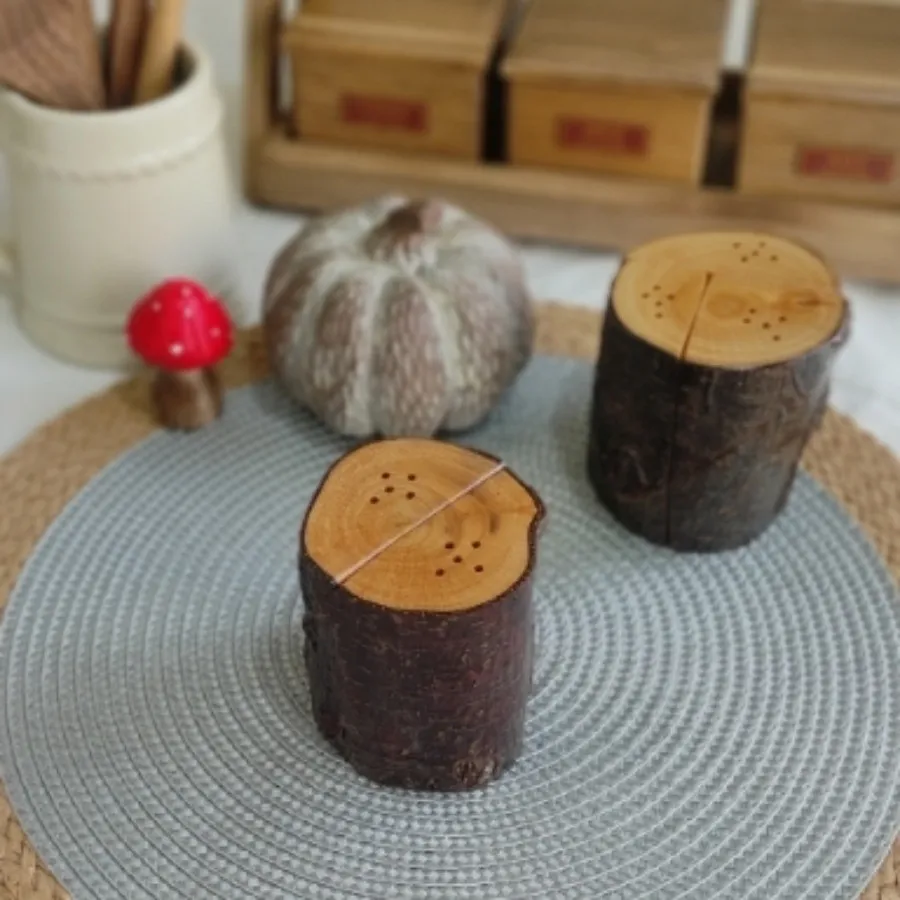 نمکدان جفتی کنده درخت