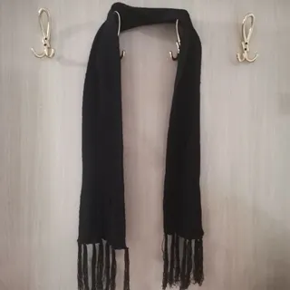 شال مشکی مردانه بلند ساده