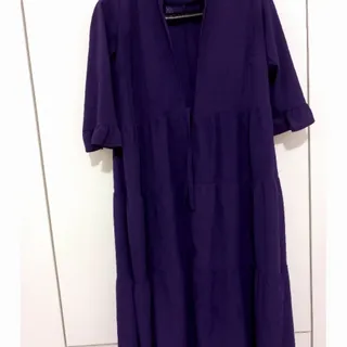 مانتو بنفش حریر