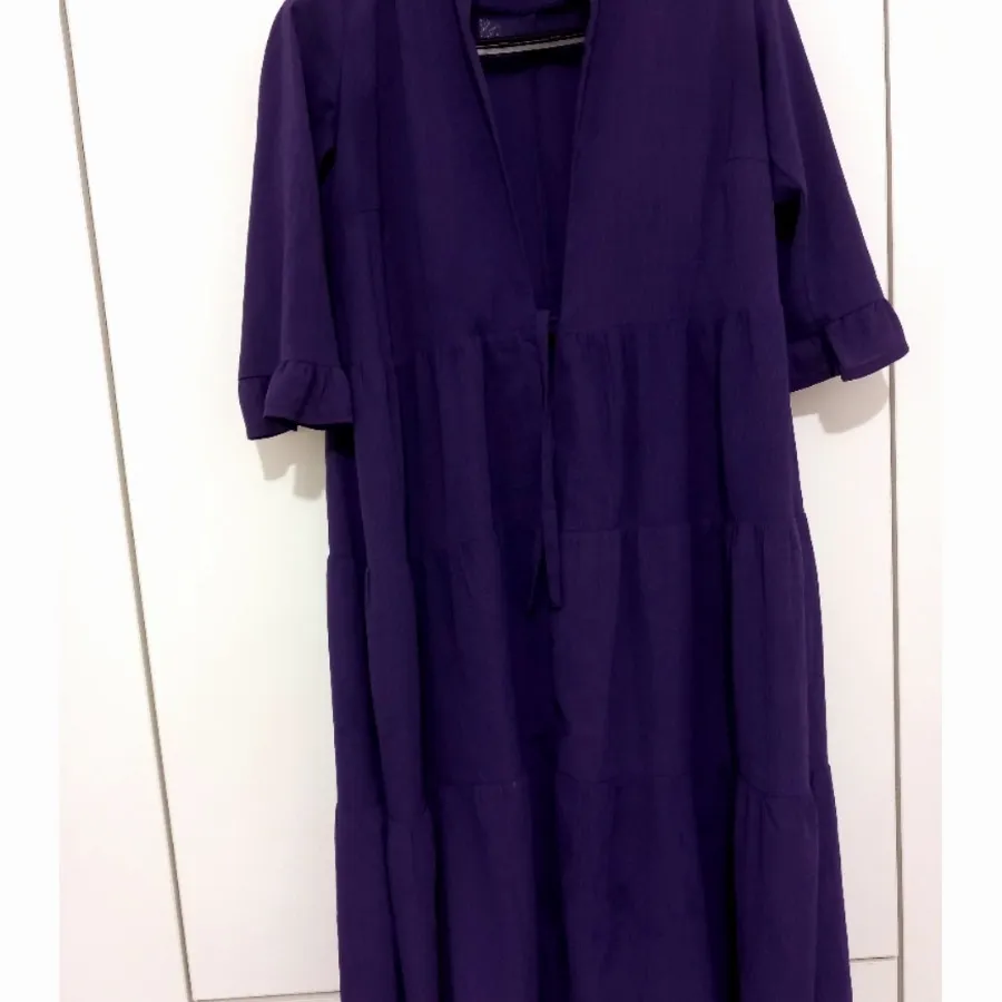 مانتو بنفش حریر