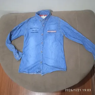 پیراهن جین کاغذی پسرانه